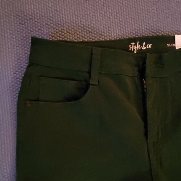 Style & Co Tummy-Control Slim-Leg Jeans - Picture 5 of 13